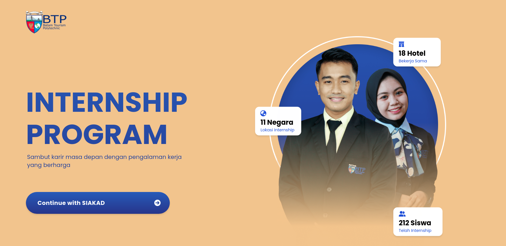 Login Internship BTP